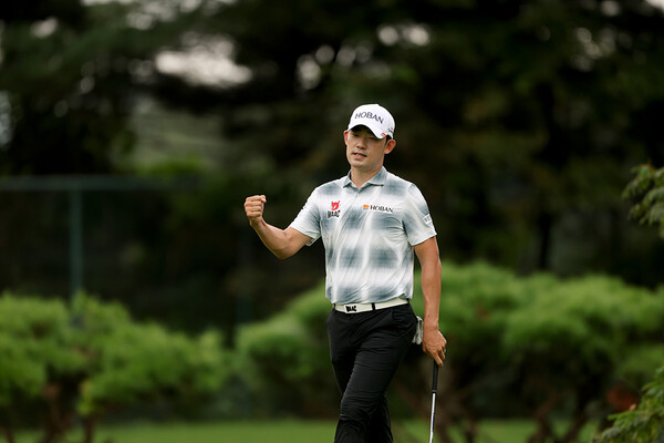 콘페리투어 파이널스 3차전 출전 자격을 획득한 김비오. 사진 | KPGA