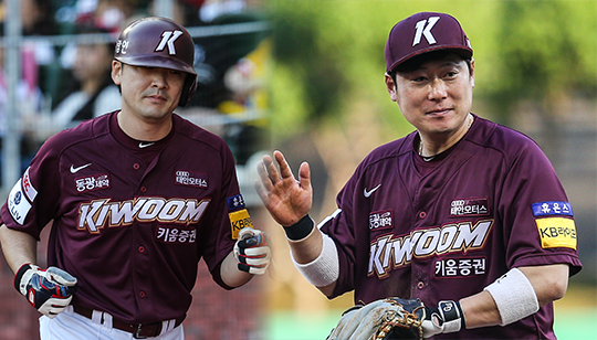 키움 외야수 이형종(사진 왼쪽부터), 내야수 이원석 (사진=키움)