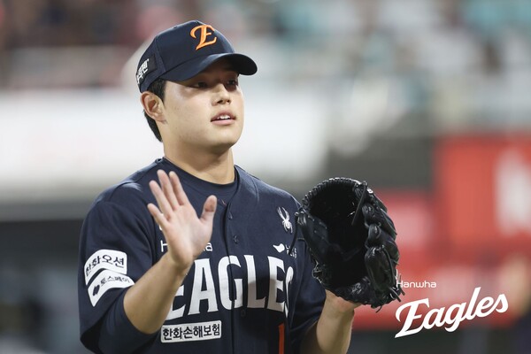 한화 문동주가 지난 20일 KT전서 구원등판했다. (사진=한화 이글스)