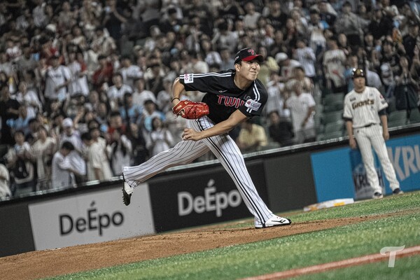 7이닝을 역투한 손주영(사진=LG)