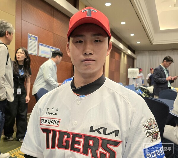 KIA 타이거즈가 첫 번째로 뽑은 선수는 광남고BC 투수 김현수다. (사진=스포츠춘추 황혜정 기자)