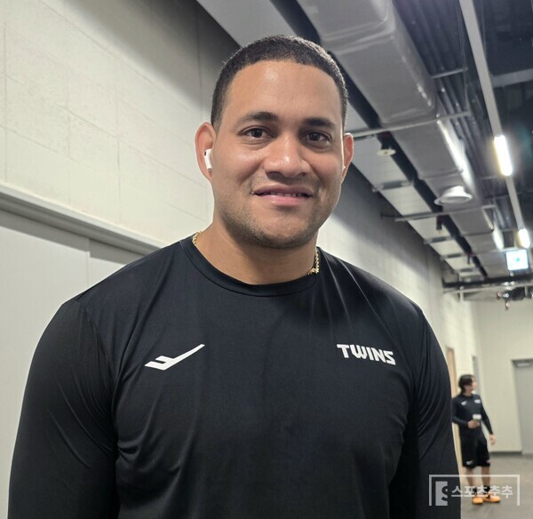 LG 요니 치리노스는 우승을 향해 오늘도 기록한다. (사진=스포츠춘추 황혜정 기자)