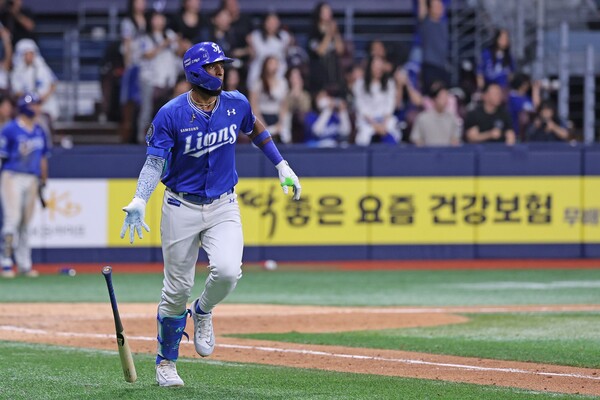 삼성 르윈 디아즈가 28일 서울 고척스카이돔에서 열린 키움 히어로즈전 4타수 3안타 1볼넷 2타점을 기록하며 활약했다. (사진=삼성)