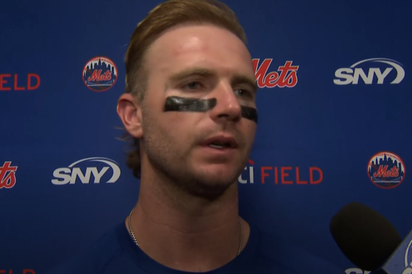 피트 알론소의 경기 후 인터뷰(사진=SNY 방송화면)