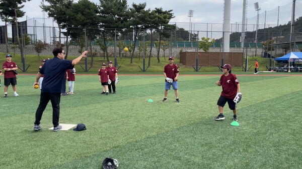 2025년 제2차 야구로 통하는 티볼 캠프(사진=KBO)