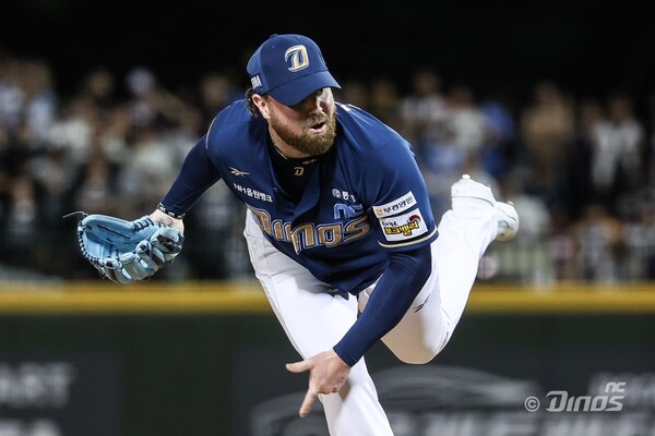 7승째를 수확한 로건 앨런(사진=NC)