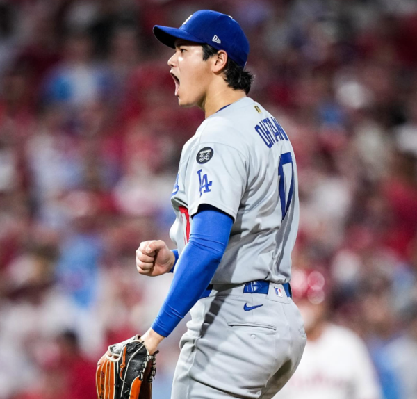 LA 다저스 오타니 쇼헤이는 5일 필라델피아 상대 NLDS 1차전에서 6이닝 3실점으로 승리 투수가 됐다. (사진=LA 다저스 SNS)