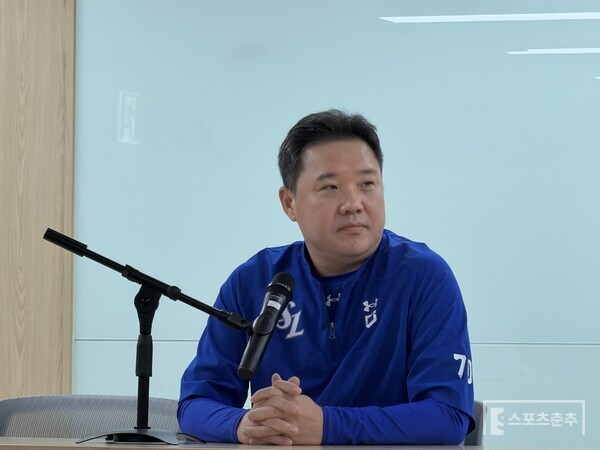 박진만 감독(사진=스포츠춘추 배지헌 기자)