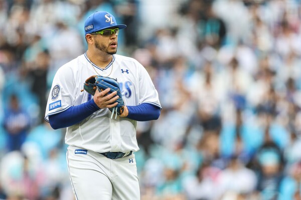 후라도는 6일 WC 1차전에서 NC를 상대로 7이닝 4실점을 기록했다. (사진=삼성)