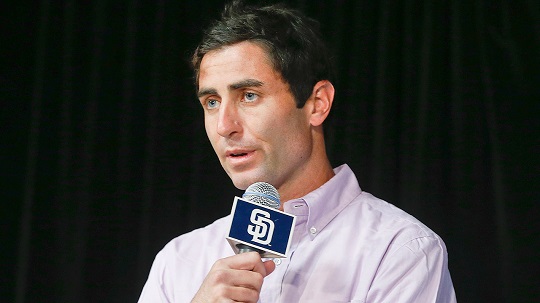 직무에 복귀한 프렐러 단장(사진=MLB.com)