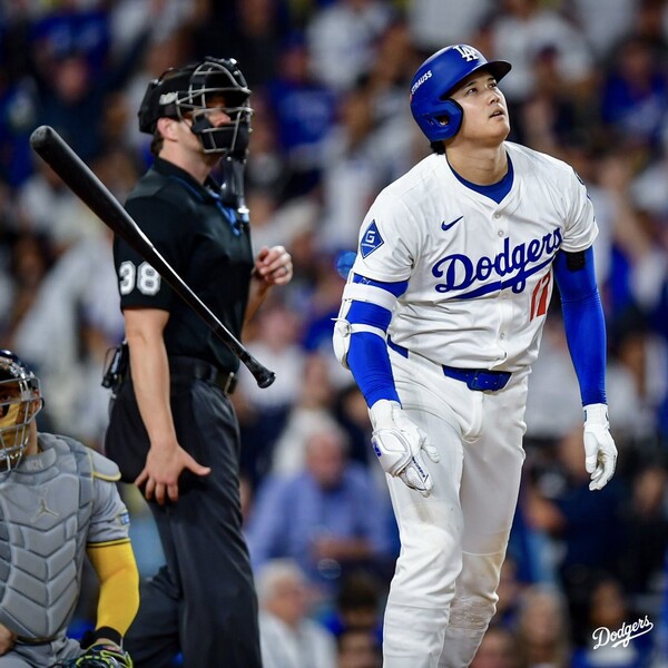오타니가 경기를 지배했다(사진=LA 다저스 공식 SNS)