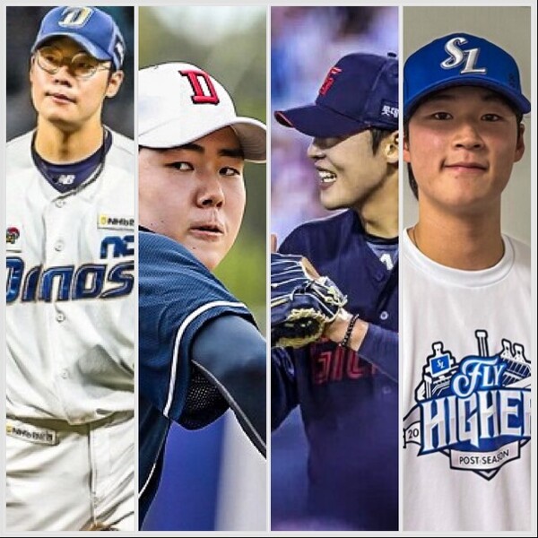 김영규, 최승용, 이민석, 이호성(사진=각 구단, 스포츠춘추 DB)