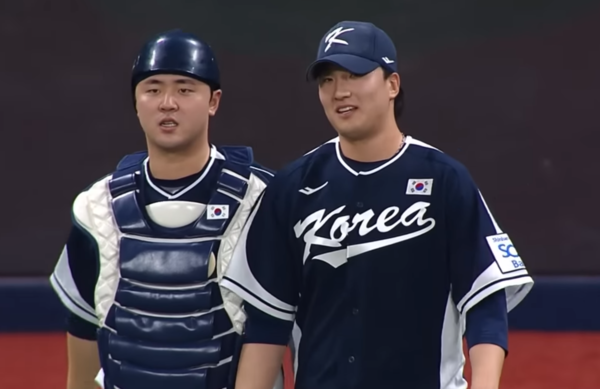 지난해 열린 K-베이스볼 시리즈 경기 장면(사진=KBO 중계방송 화면)