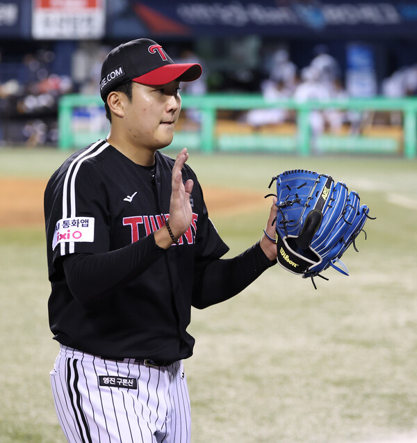 KS 3차전 선발로 출격하는 LG 손주영. (사진=LG)