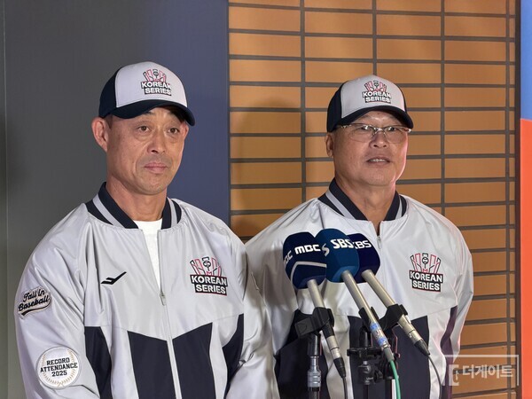 조경택과 구대성(사진=더게이트 배지헌 기자)