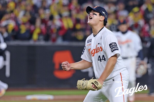 김서현이 구원승을 따냈다. (사진=한화)