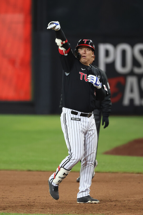 한국시리즈 MVP가 된 김현수. (사진=LG)