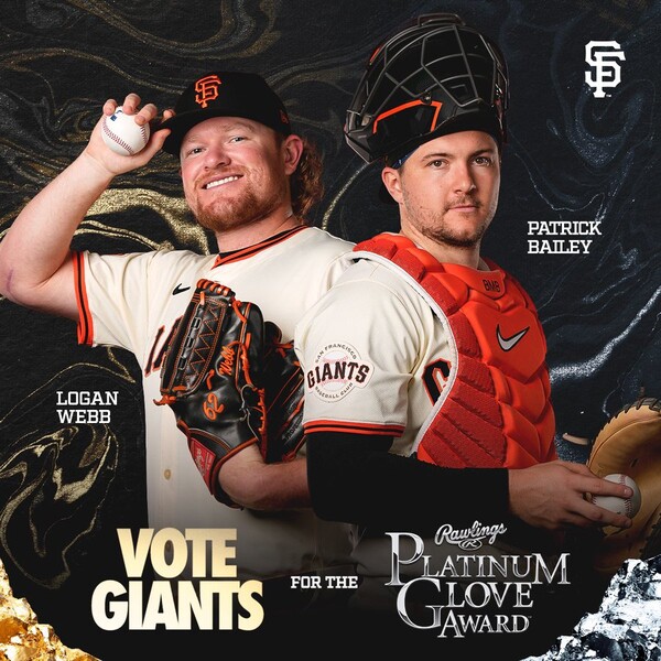 로건 웹과 패트릭 베일리(사진=샌프란시스코 자이언츠 공식 SNS)