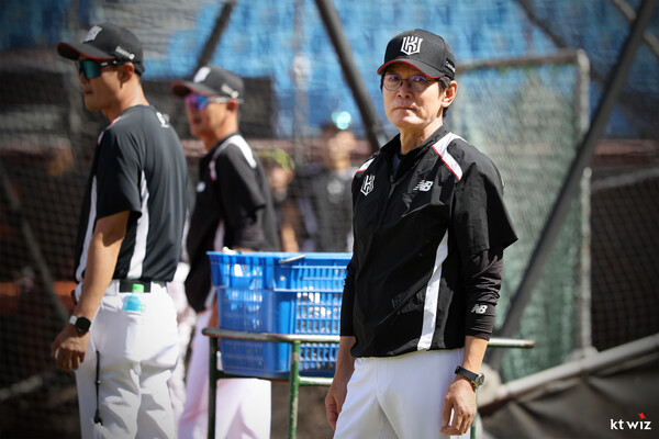  이강철 감독은 박지훈을 내년 시즌 1군에서 볼 수 있다고 얘기했다. (사진=KT)