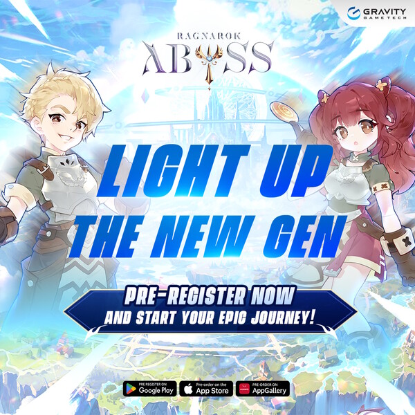 Open World MMO Action-RPG 신작 ‘라그나로크 어비스’ 동남아시아 지역 사전 예약 포스터 (사진=그라비티)