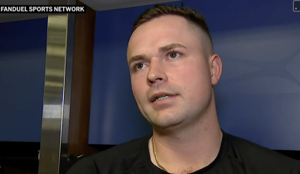 스쿠발은 13일(한국시간) 미국 플로리다주 론디포 파크에서 열린 마이애미 말린스 전에 선발 등판했지만 4회 왼쪽 옆구리 통증을 호소한 뒤 조기 강판당했다(사진=MLB.com 방송화면)