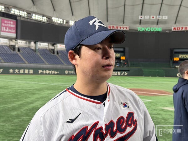 대표팀 타선의 중심 노시환(사진=더게이트 배지헌 기자)