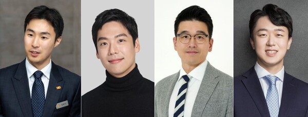 왼쪽부터 전병우 삼양라운드스퀘어 전무, 담서원 오리온 전무, 이선호 CJ 미래기획실장, 신상열 농심 전무. 사진=각 사