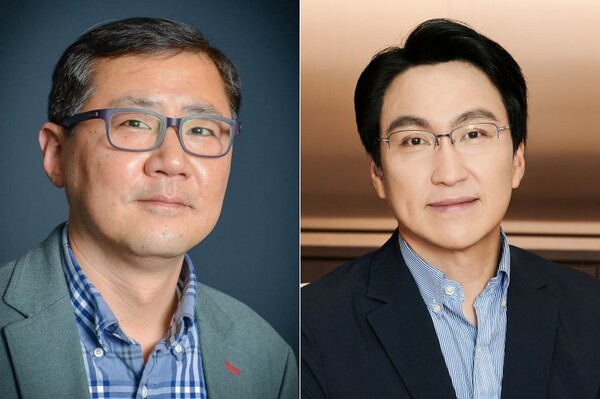박홍근 삼성전자 SAIT 원장(사장)과 윤장현 삼성전자 사장. 사진=삼성전자