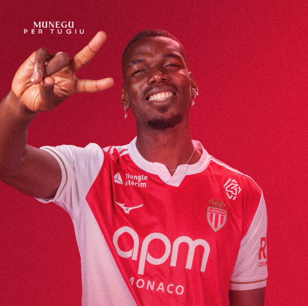 포그바가 6월 29일(한국시간) AS 모나코와 2년 계약을 체결했다(사진=AS 모나코 SNS)