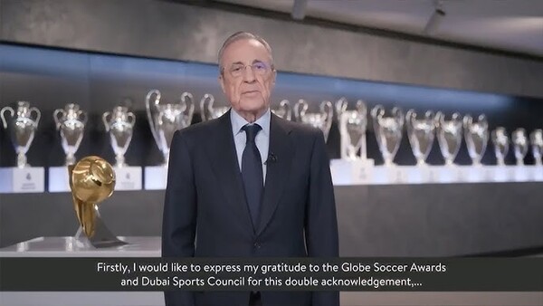 레알 마드리드 회장이 폭탄을 쏘아올렸다(사진=유튜브 화면 갈무리)