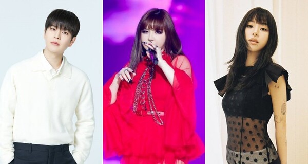 왼쪽부터 '스트레이 키즈' 승민, '트와이스' 채영, '2NE1' 박봄. 사진=JYP엔터테인먼트·Mnet