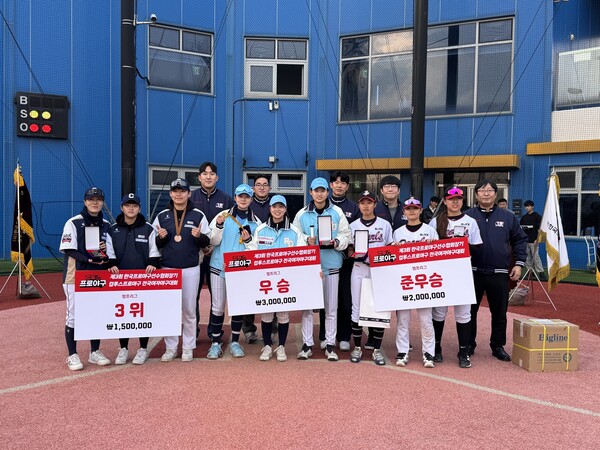 지난 9월 27일 개막한 '제3회 한국프로야구선수협회장기 컴투스프로야구 리틀&여자야구대회'가 11월 23일 결승전과 시상식을 끝으로 막을 내렸다(사진=선수협)
