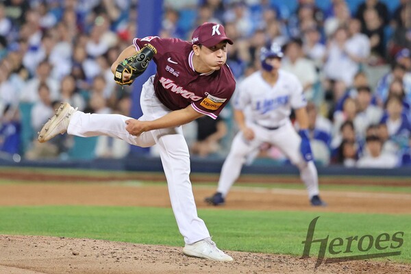 키움 윤석원이 3일 대구 삼성전에서 호투하고 있다. (사진=키움히어로즈)