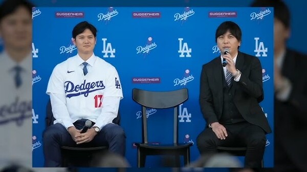 오타니와 미즈하라(사진=유튜브 화면 갈무리)