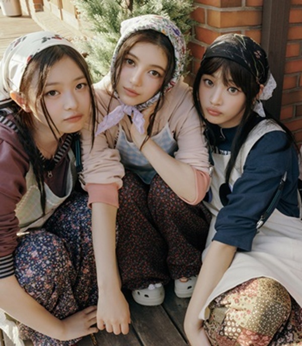 (왼쪽부터) 뉴진스 하니, 다니엘, 민지 (사진=뉴진스 공식 SNS)